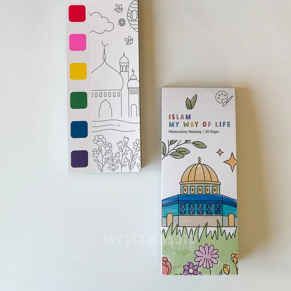 Masjid Watercolour Book