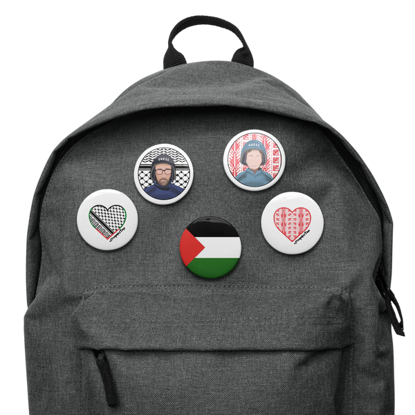 Gaza Press- Set of 5 pin buttons