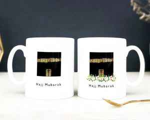 His and Her Hajj Mubarak - Kaaba Mug Set