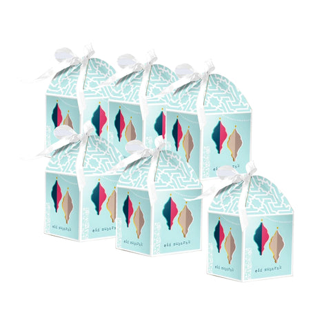 lEid Mubarak Favour Gift Boxes - Aqua