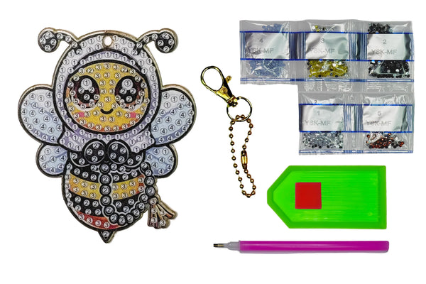 Hija-Bee Acrylic Keychain - Diamond Art Kit