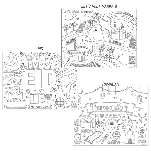 Coloring Poster Kit (3 coloring posters)