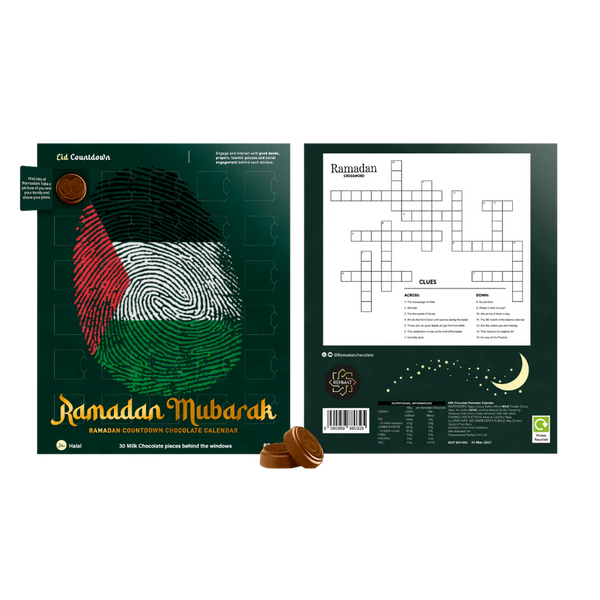 Ramadan Chocolate Countdown Calendar- Palestine Thumb Print Flag