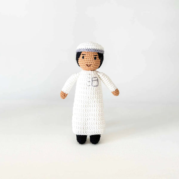 Mini Boy Dolls White Thobe