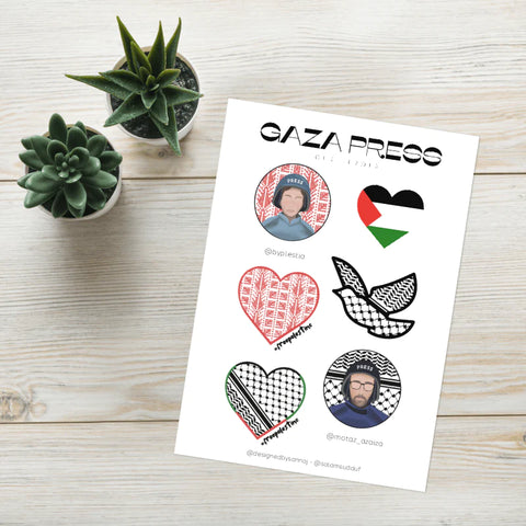 Gaza Press Stickers Sheet