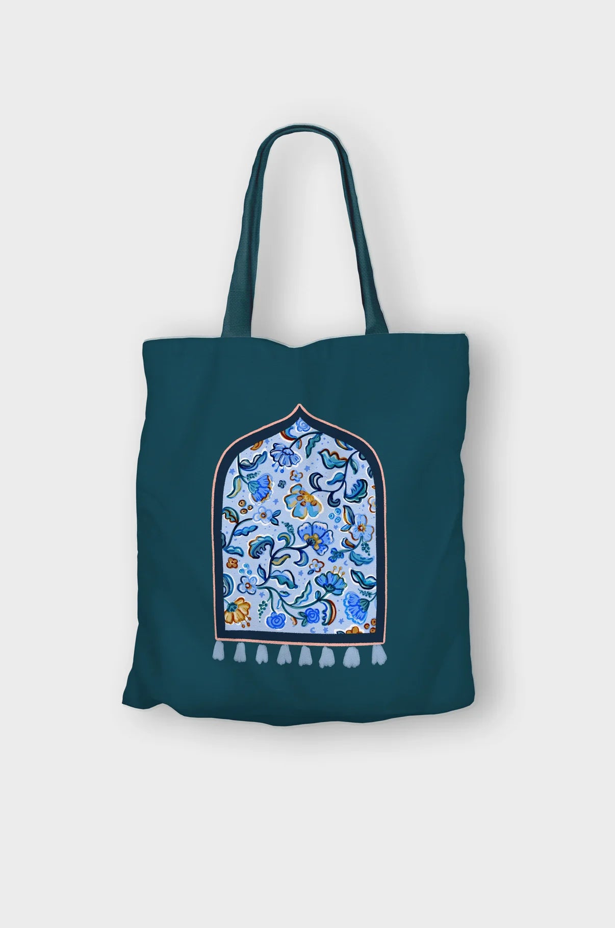 Prayer Mat Turquoise Tote Bag