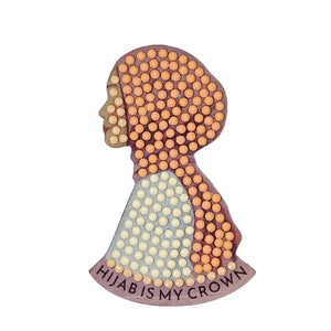 Hijab is My Crown Acrylic Magnet - Diamond Art Kit