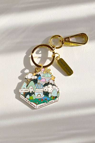 Blue House of Jannah Keychain