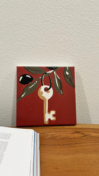 Palestinian Key & Olive Branch Paint-by-Number