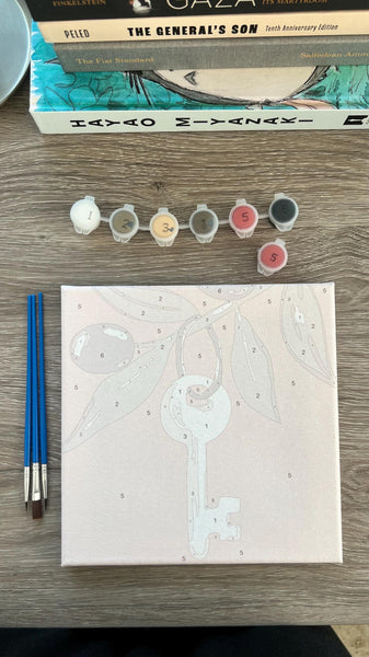 Palestinian Key & Olive Branch Paint-by-Number