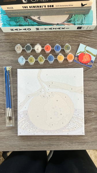 Palestine Orange & Ceramic Bowl Paint-by-Number