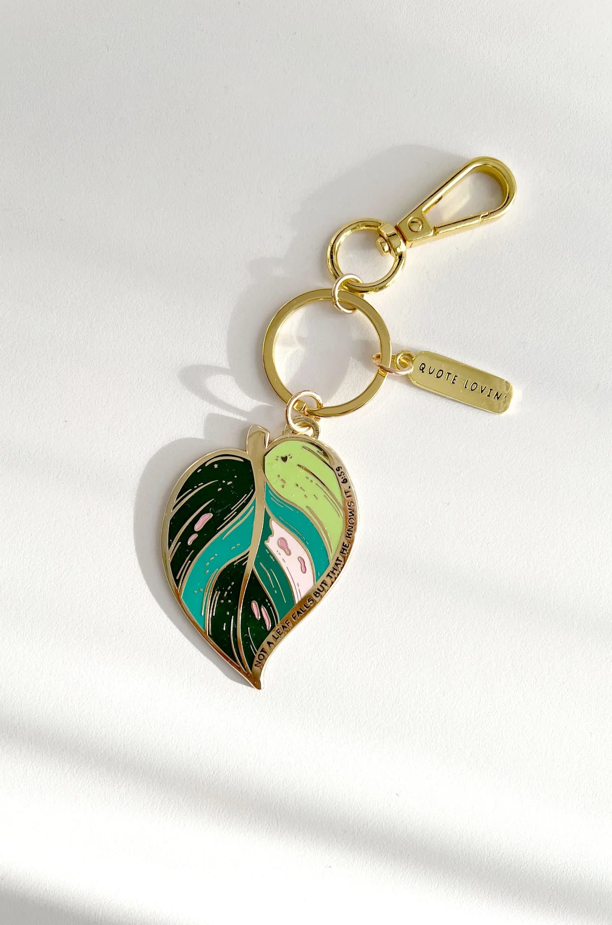 Green Leaf Keychain