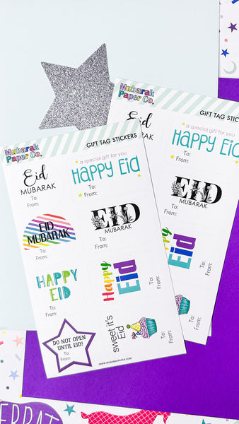 Eid Gift Tag Stickers