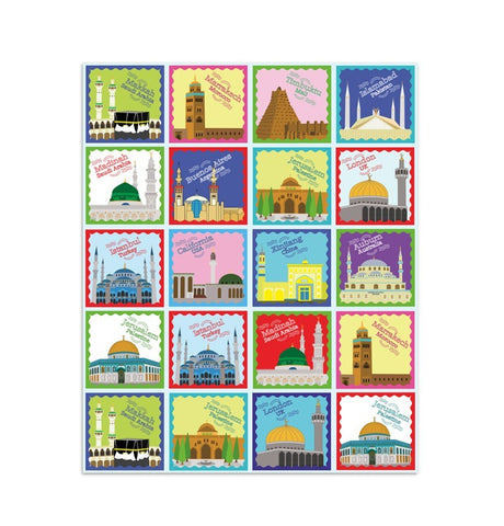 Mosques Around The World Fun Stickers
