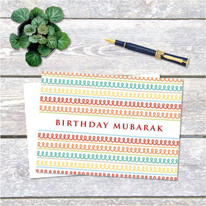 Birthday Mubarak Card