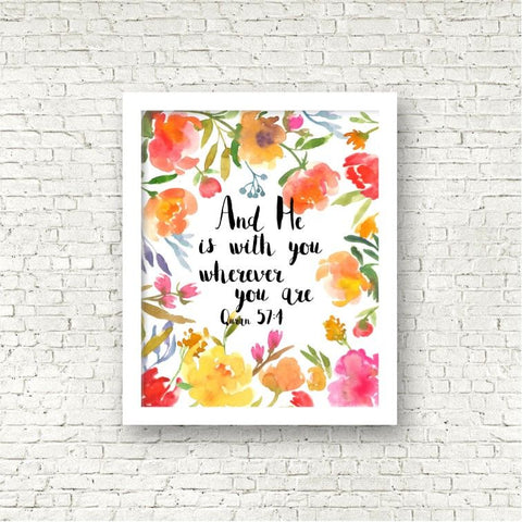 "He Is With You" Print