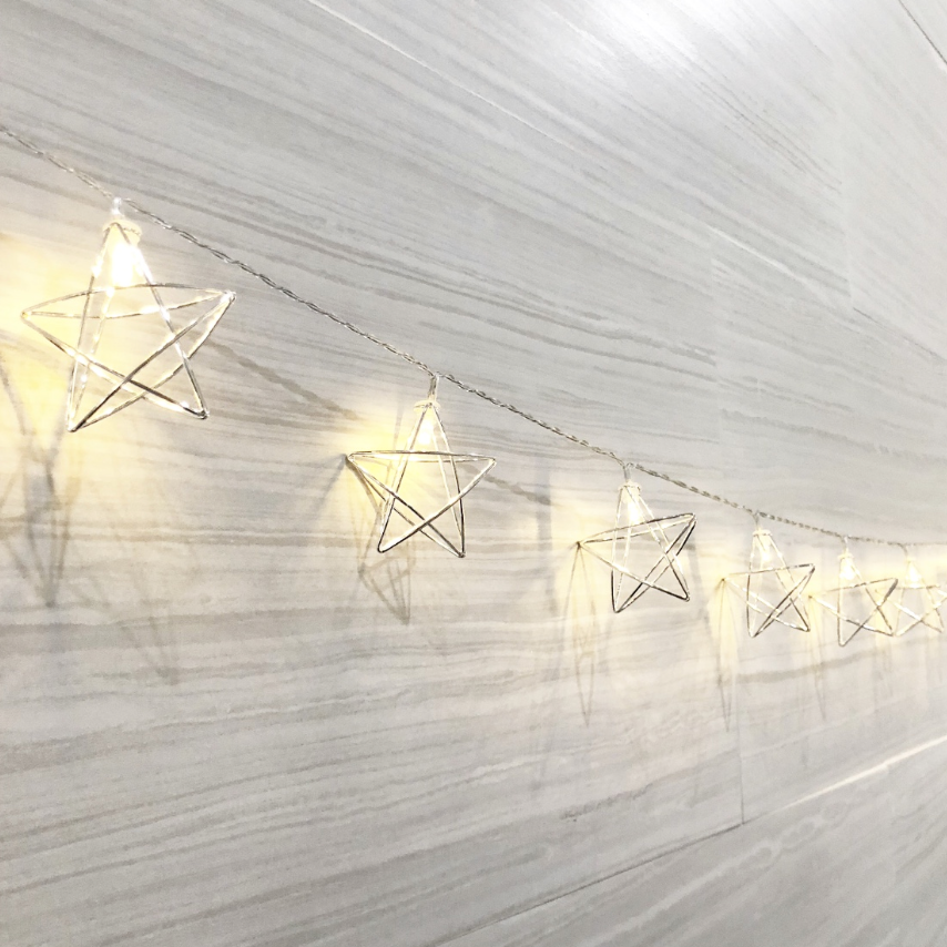 Star Metal String Lights