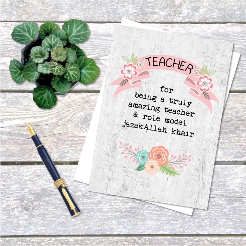 Teacher Card