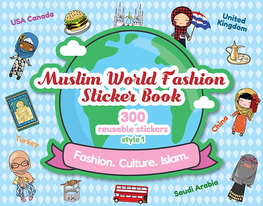 Muslim World Fashion Sticker Book Style 1