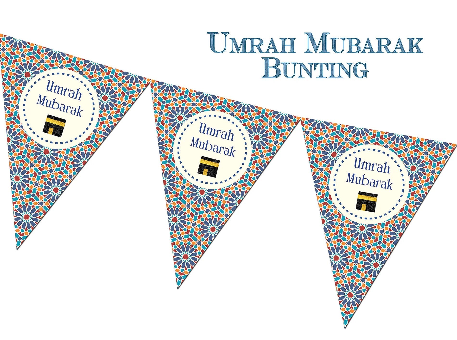 Umrah Mubarak Bunting Banner