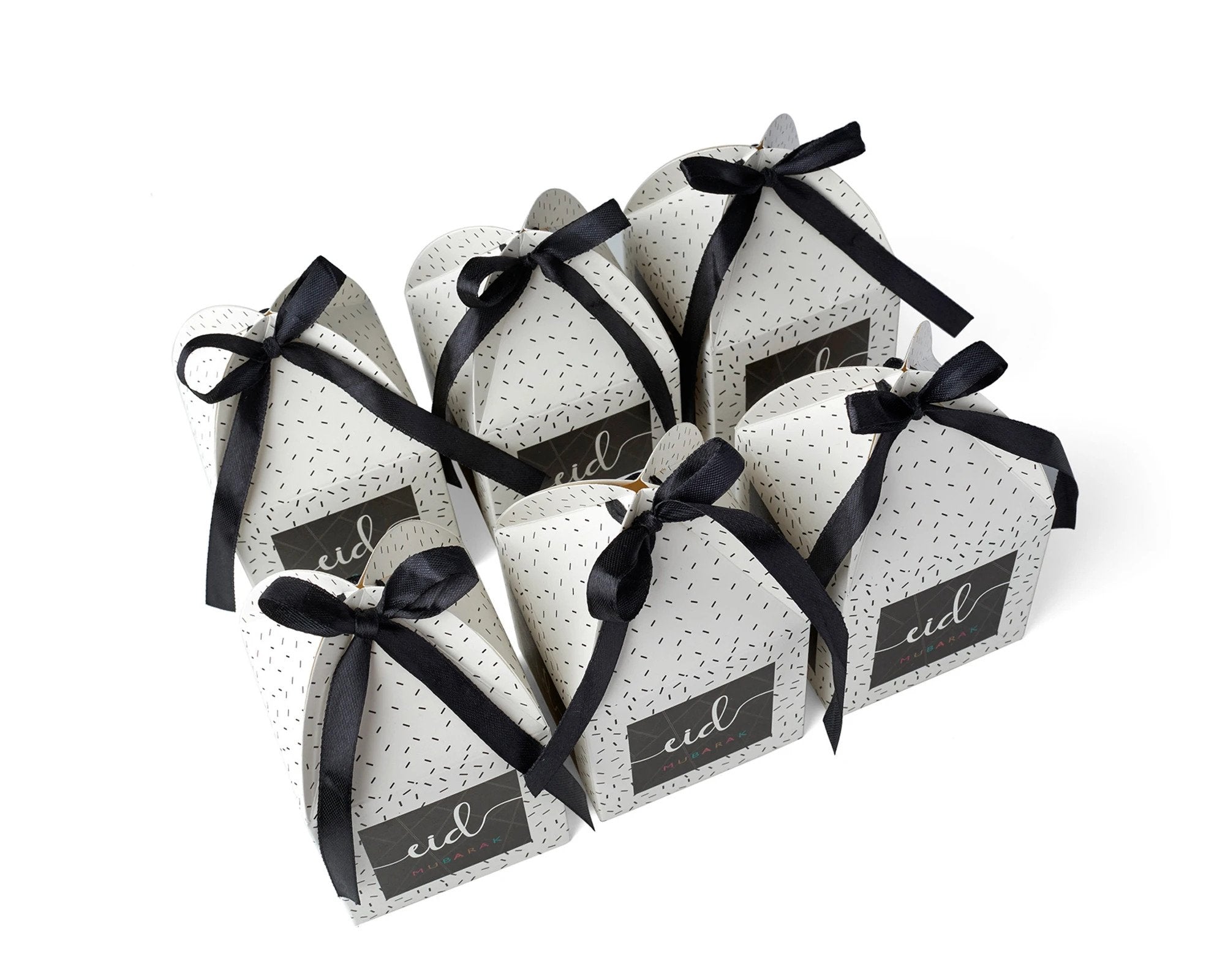 Eid Mubarak Favor Gift Boxes - Pack of 6