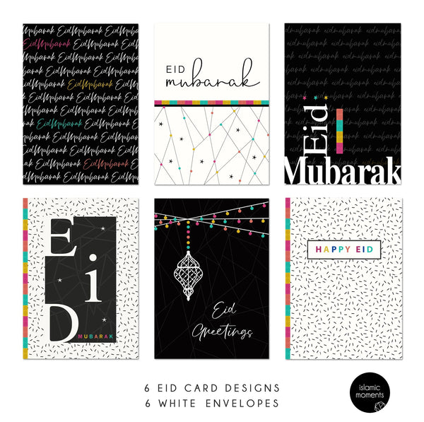 Eid Mubarak Cards (Eid Edit) - Pack of 6