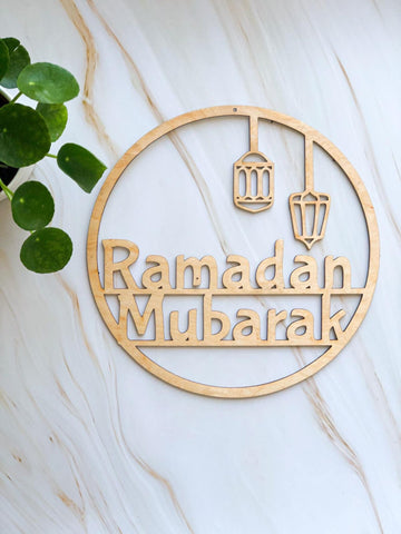 Ramadan Wooden Wreath
