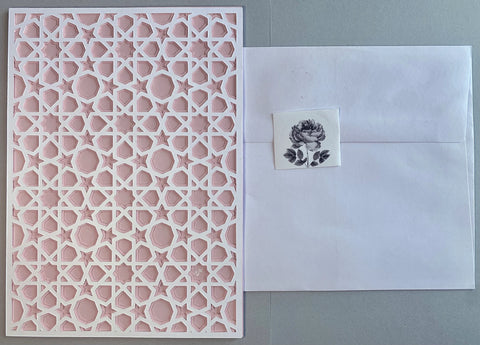 Pink Geometric Handmade Card