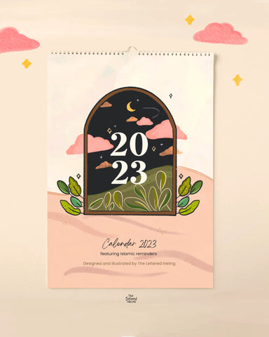2023 Wall Calendar with Islamic Reminders