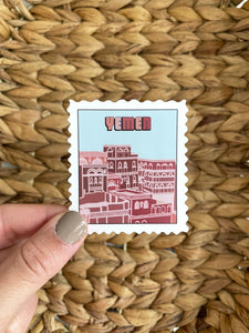 Yemen Stamp Sticker