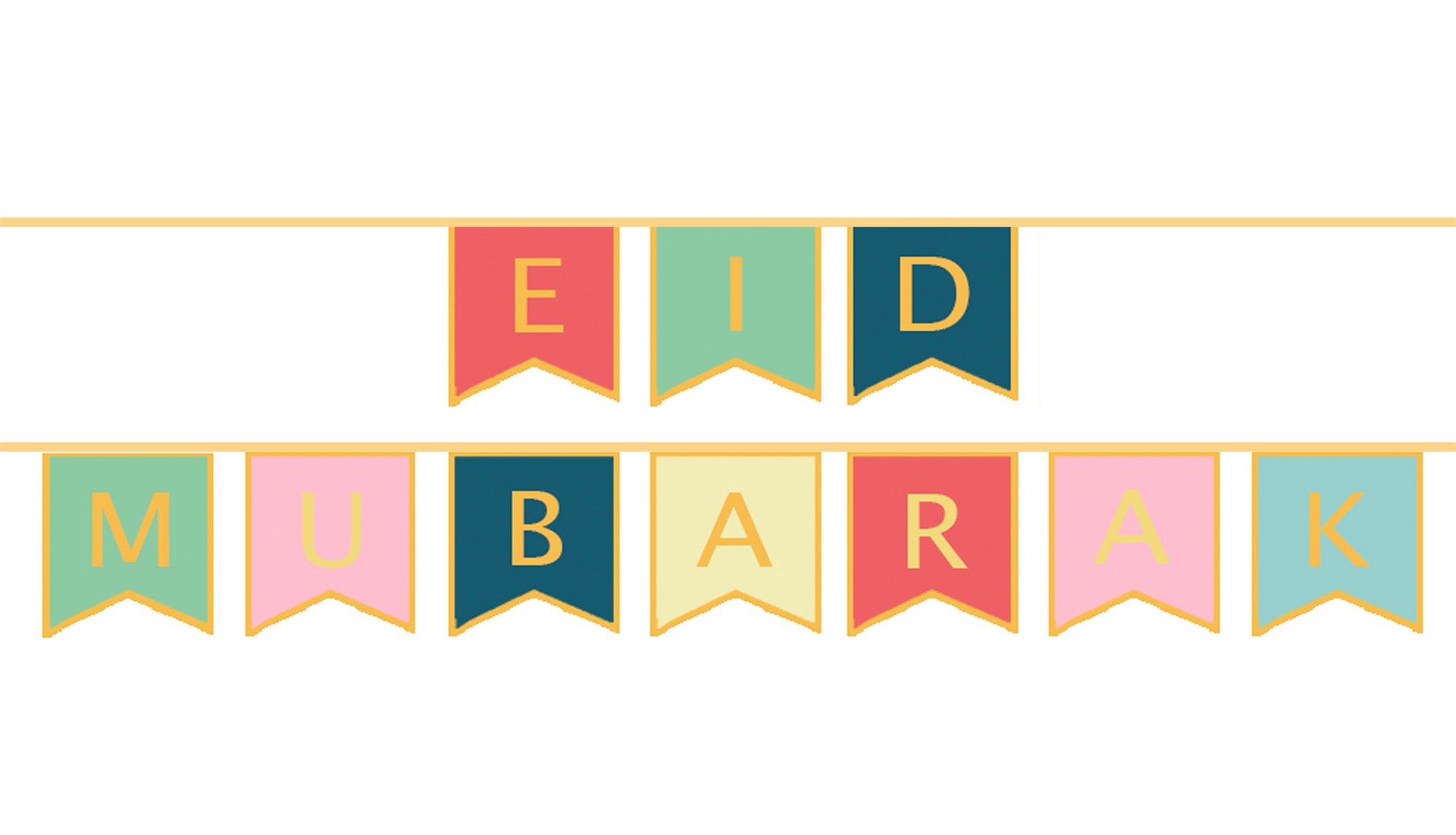 Pastel Eid Mubarak Banner