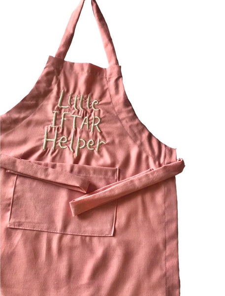 Kid's Iftar Helper Apron (Age 5-8) Select from 7 Colors!
